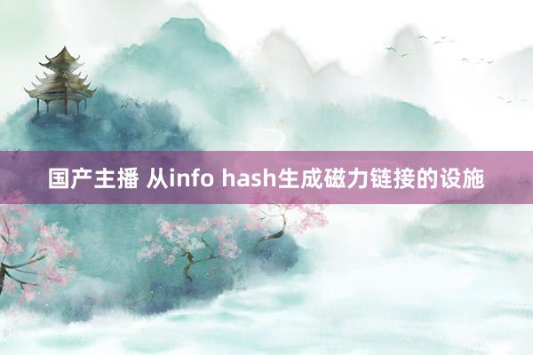 国产主播 从info hash生成磁力链接的设施